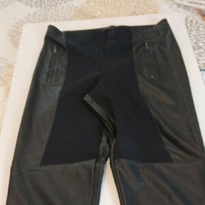 Black Faux Leather Pants